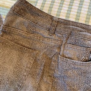 Chico’s Platinum reptile print jeans